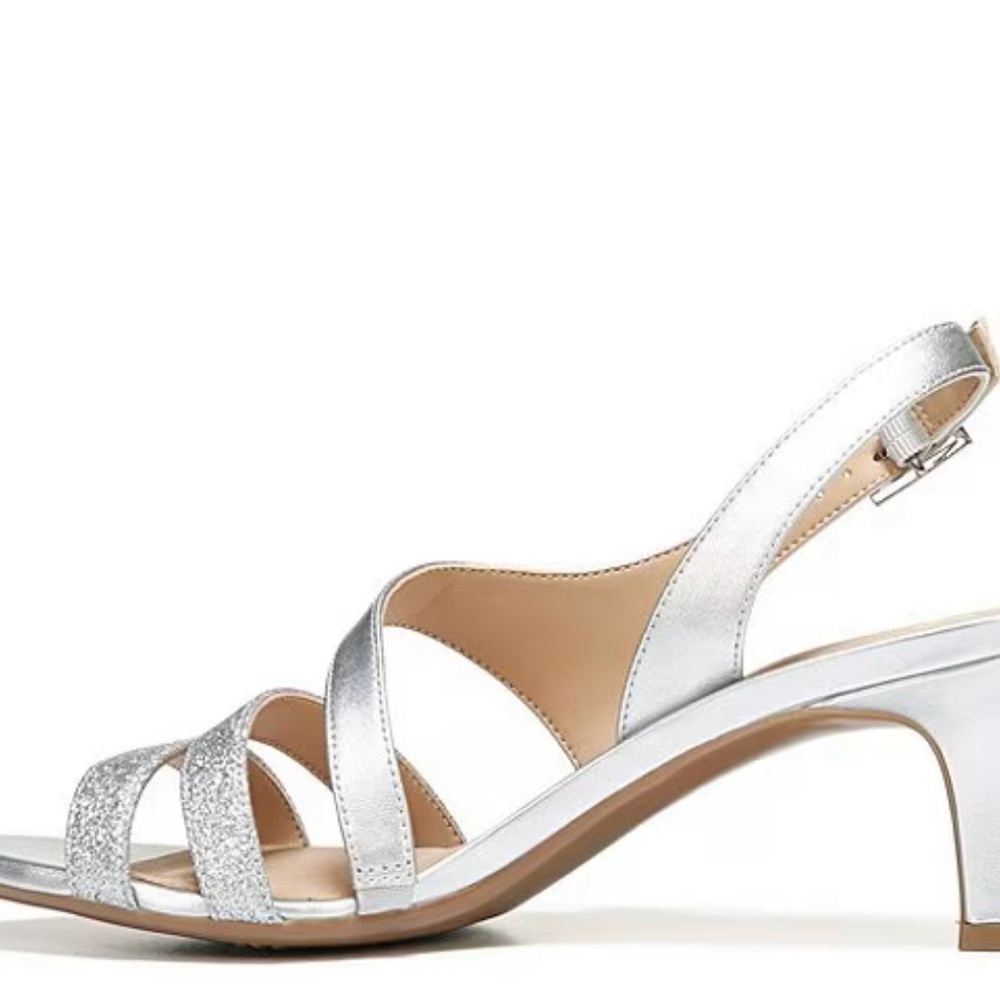 Naturalizer Silver Taimi Strappy Dress Shoes - Picture 4 of 9
